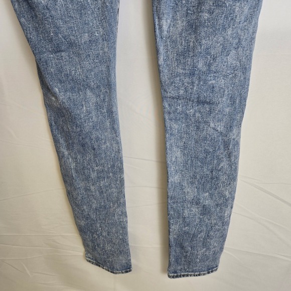 True Religion World Tour Super Skinny Distressed Jeans, Blue Acid Wash, Size 26 - Picture 6 of 8